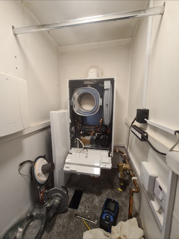 Open boiler during fault diagnosis